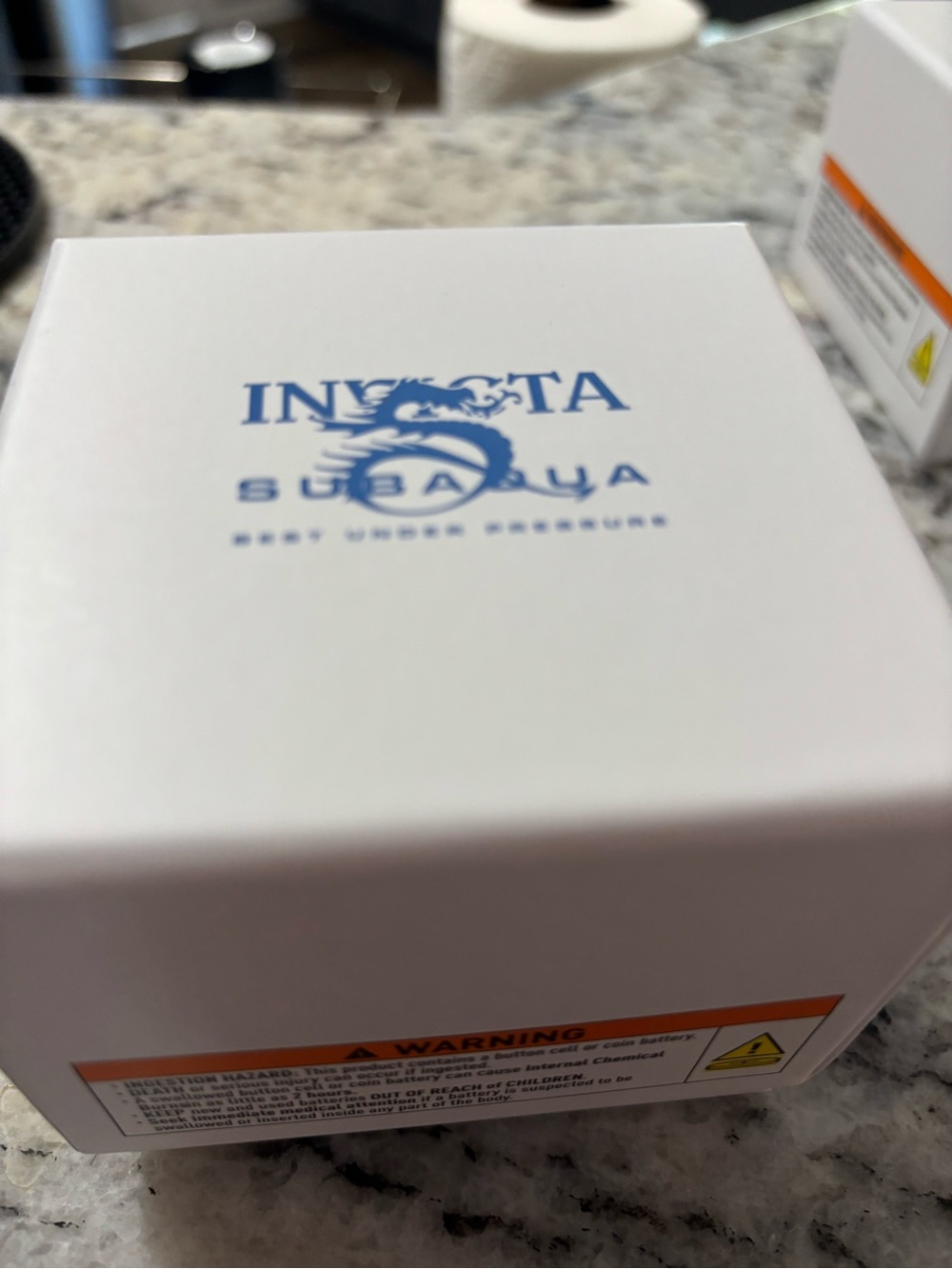 Invicta White Strap Watch with Black Dial and Colorful Hands - Picture 4 of 5